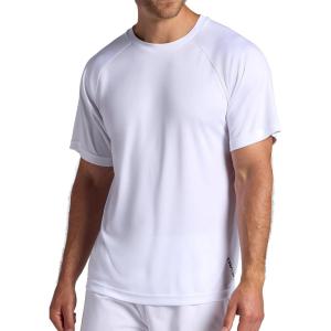 Head Men’s Overgrip Short Sleeve Crewneck T-Shirt, Standard Fit, Stretch Lightweight Material(Stark White)