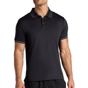 Head Men’s Rally Polo Shirt, Standard Fit, Stretch Midweight Material(Black)