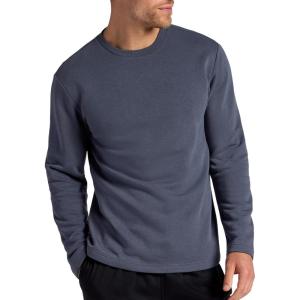 Head Men’s Reflect Long Sleeve Crewneck T-Shirt, Standard Fit, Soft Midweight Cotton-Polyester Material(Sleet)