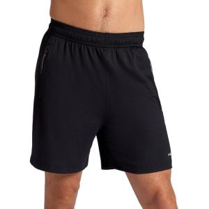 Head Men’s Retake Training Short, Standard Fit, 7” Inseam, Stretch Lightweight Material(Black)
