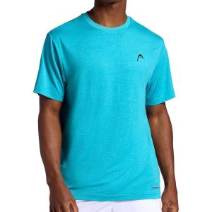 Head Men’s Score Hypertek T-Shirt, Standard Fit, Lightweight and Breathable, Hypertek Moisture-Wicking Technology(Capri Breeze Heather)