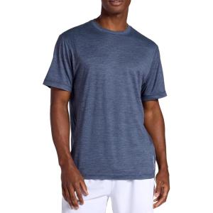Head Men’s Short Sleeve Active Crewneck T-Shirt, Standard Fit, Midweight, Peached Stretch Material(Cool Grey Heather)