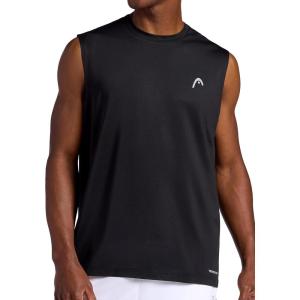 Head Men’s Zephyr Mesh Tank Top, Standard Fit, Lightweight and Breathable Mesh Material(Black)