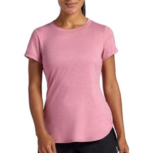 Head Women’s Halfcourt Short Sleeve T-Shirt, Slim Fit, Stretch Midweight Material, Moisture-Wicking(Fox Glove Heather)