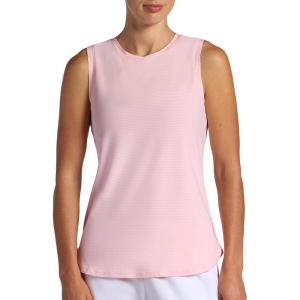 Head Women’s Shadow Stripe Tank Top, Slim Fit, Stretch Lightweight Material(Crystal Rose)