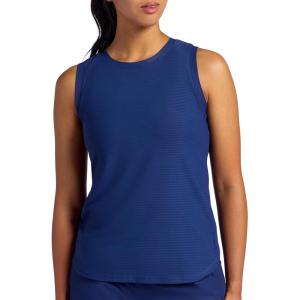 Head Women’s Shadow Stripe Tank Top, Slim Fit, Stretch Lightweight Material(Medieval Blue)