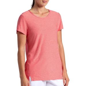 Head Women’s Teammate Crewneck T-Shirt, Slim Fit, Lightweight and Breathable Material(Hibiscus Heather)