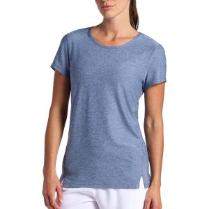 Head Women’s Teammate Crewneck T-Shirt, Slim Fit, Lightweight and Breathable Material(Medieval Blue Heather)