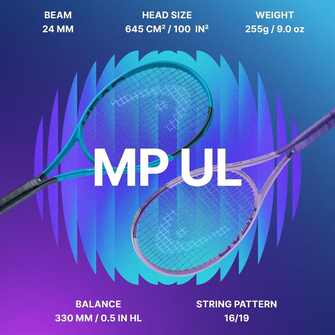 imageHEAD Boom MP UL 2026 Tennis Racquet Beginner amp Intermediate Players Strung Mid Tension with Velocity 16G StringBoom MP UL 2026 4