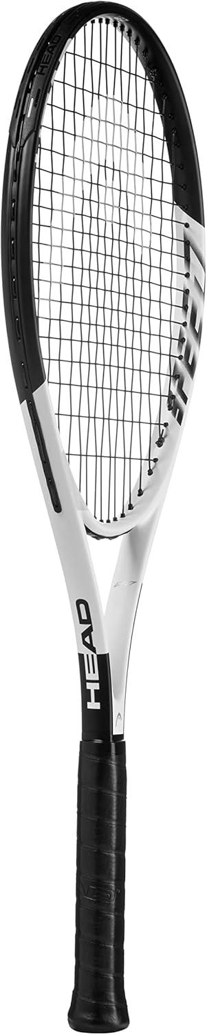 imageHEAD Geo Speed Adult Tennis Racket PreStrung Light Balance 275 Inch RacquetBlackWhite