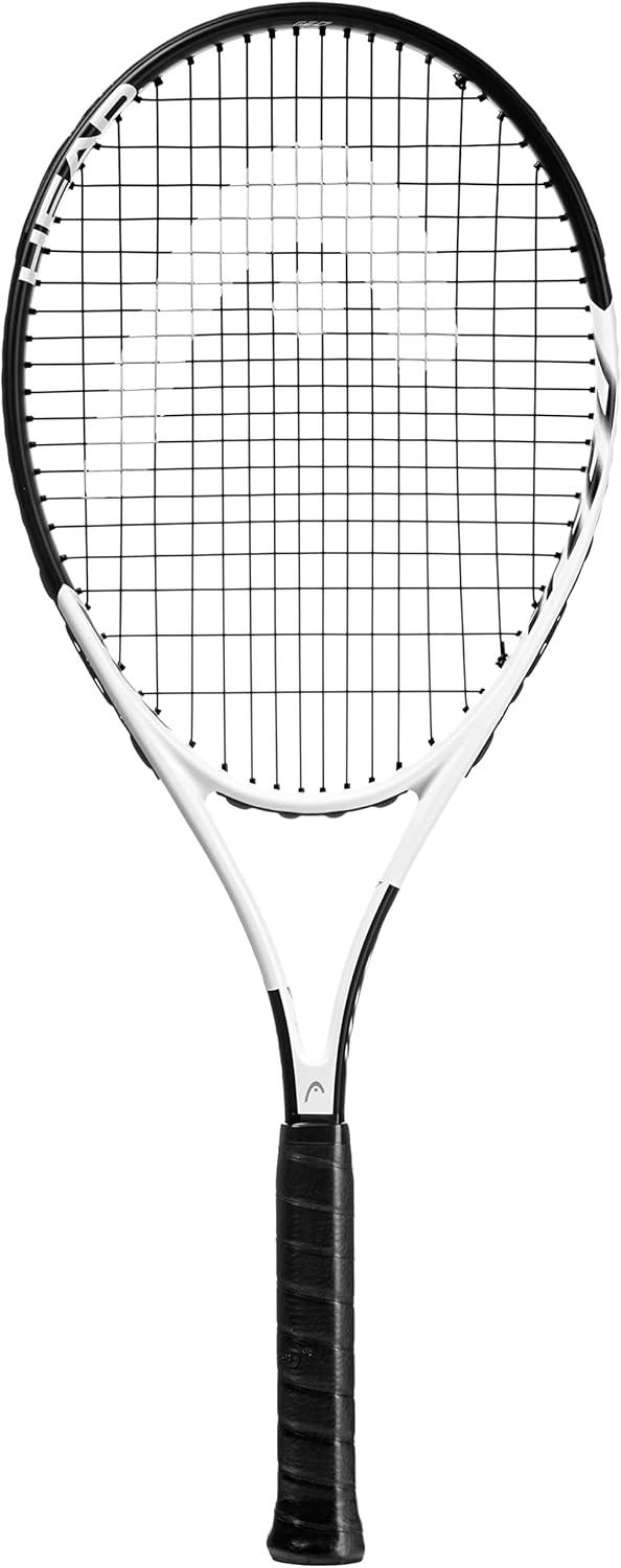 imageHEAD Geo Speed Adult Tennis Racket PreStrung Light Balance 275 Inch RacquetBlackWhite