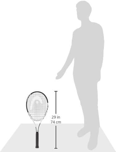 imageHEAD Geo Speed Adult Tennis Racket PreStrung Light Balance 275 Inch RacquetBlackWhite
