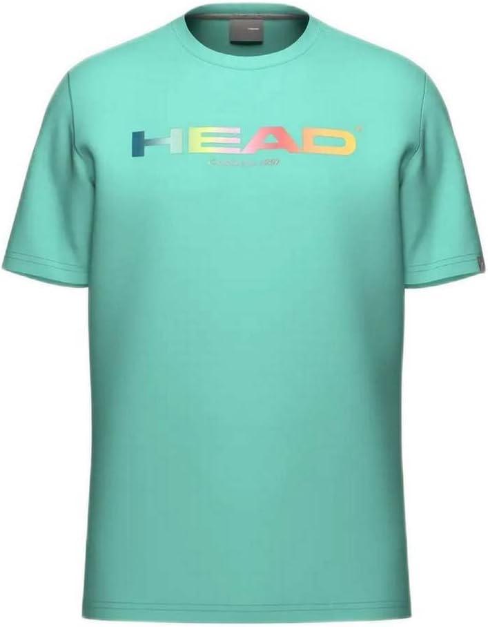 imageHEAD Junior Rainbow TShirt Soft Moisture Wicking Logo Tee for Sports amp Everyday WearTurquoise