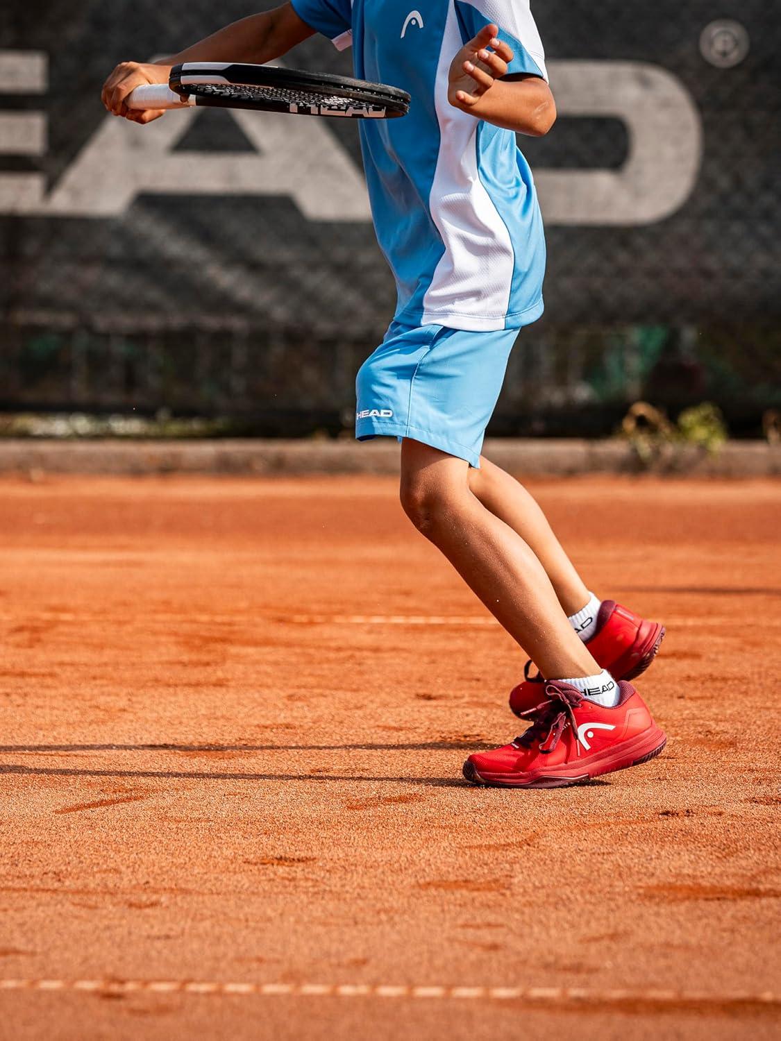 imageHEAD Junior Sprint Pro 40 Tennis Shoe Lightweight Breathable AllCourt Performance Shoe for Juniors Tennis Padel amp PickleballRedDark Red