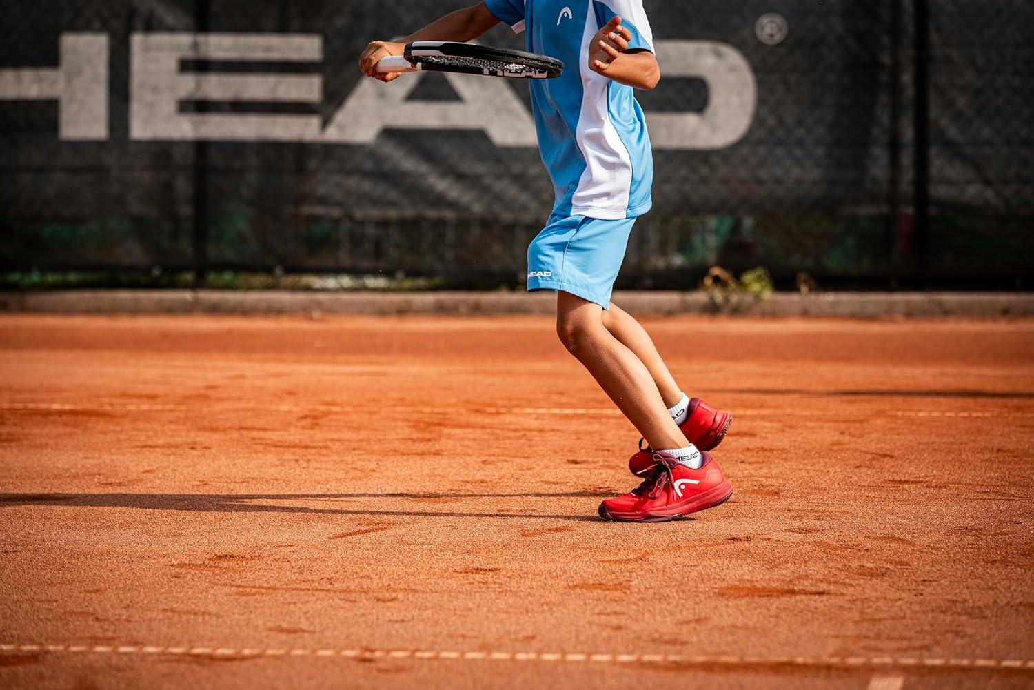 imageHEAD Junior Sprint Pro 40 Tennis Shoe Lightweight Breathable AllCourt Performance Shoe for Juniors Tennis Padel amp PickleballRedDark Red