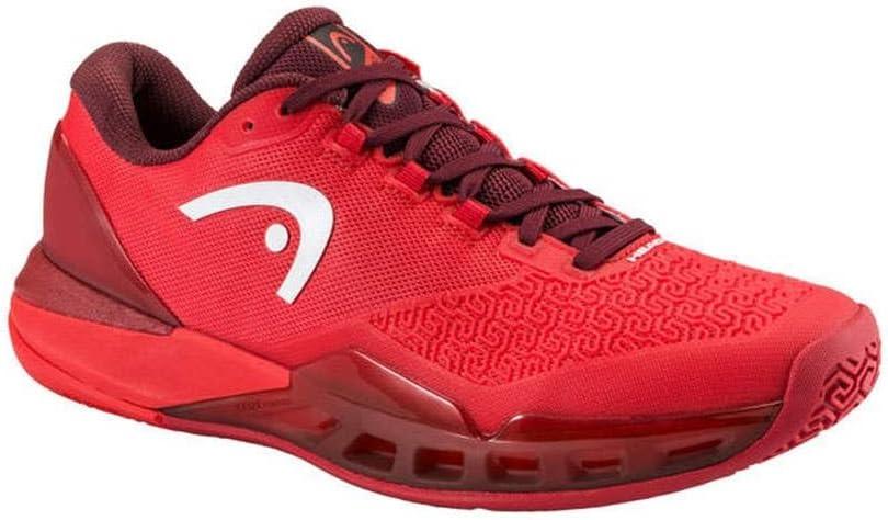 imageHEAD Mens Revolt Pro 50 Tennis Shoe Lightweight Breathable AllCourt Stability PerformanceRedDark Red