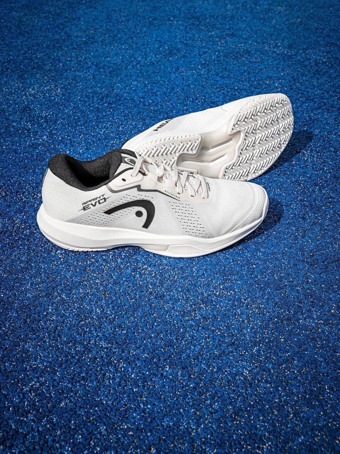 imageHEAD Mens Sprint Evo 40 Tennis ShoeChalk WhiteBlack