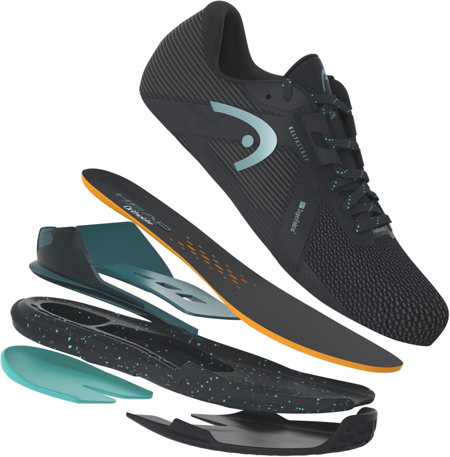 imageHEAD Mens Sprint Pro 40 SF Tennis ShoeBlackTeal