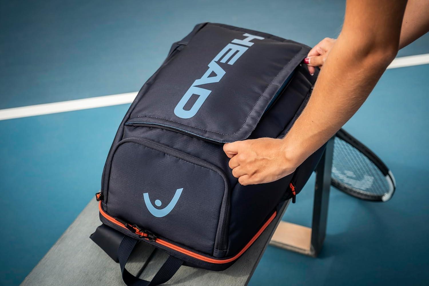 imageHEAD Pro Backpack 28L 2R Tennis Backpack Holds 2 Racquets Shoe Compartment Travel Sports Bag