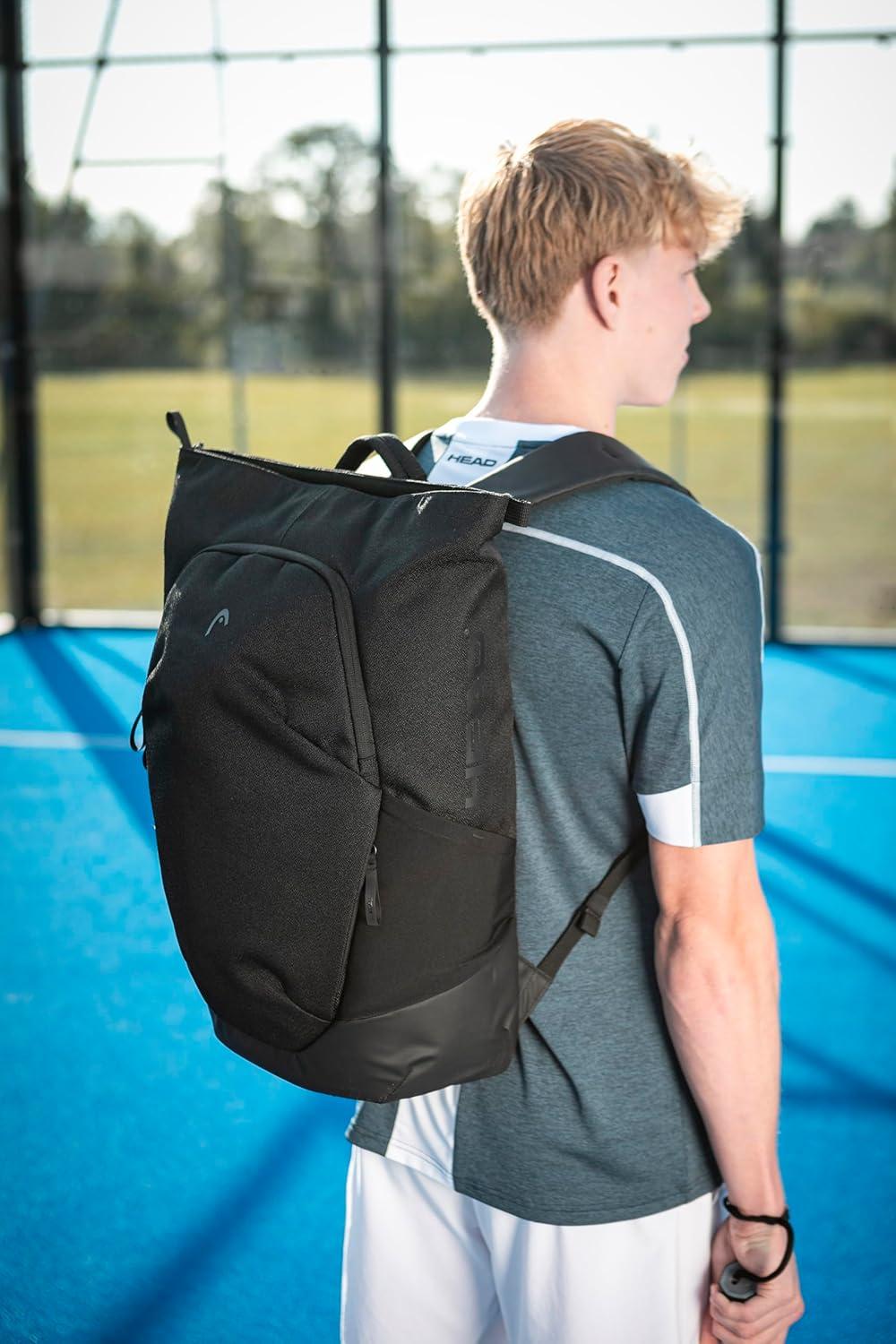 imageHEAD Pro X Backpack 25L Tennis Racquet Backpack for 3 Racquets Dual Access Main Compartment Travel amp Court Bag