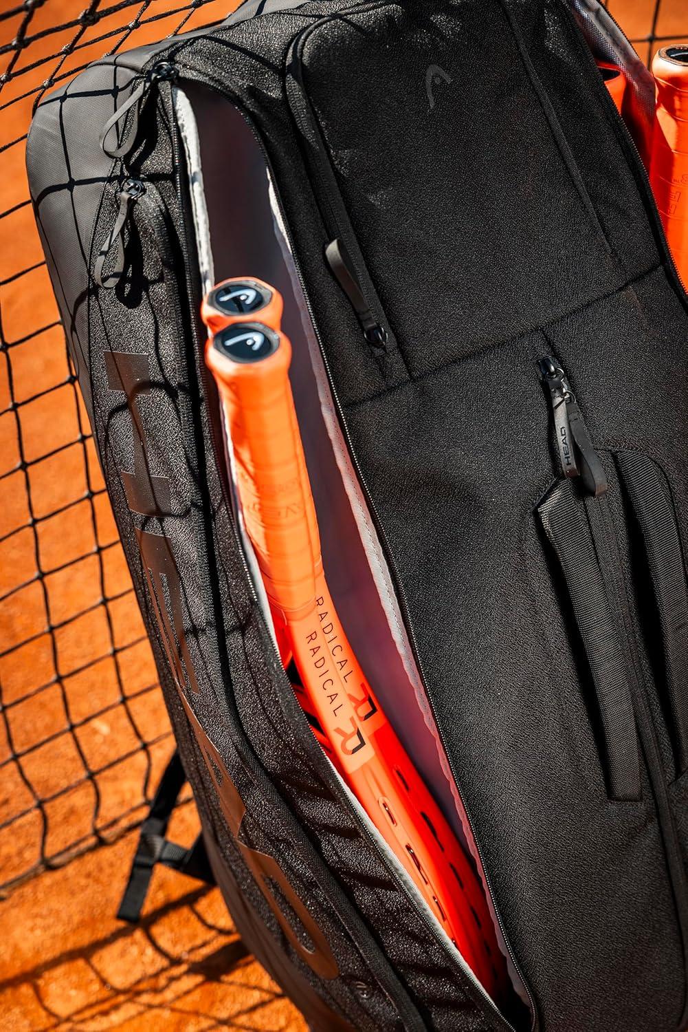 imageHEAD Pro X Racquet Bag XL 12R Tennis Bag Fits Up to 12 Racquets CCT Climate Control Technology Ventilated ShoeClothing Compartment