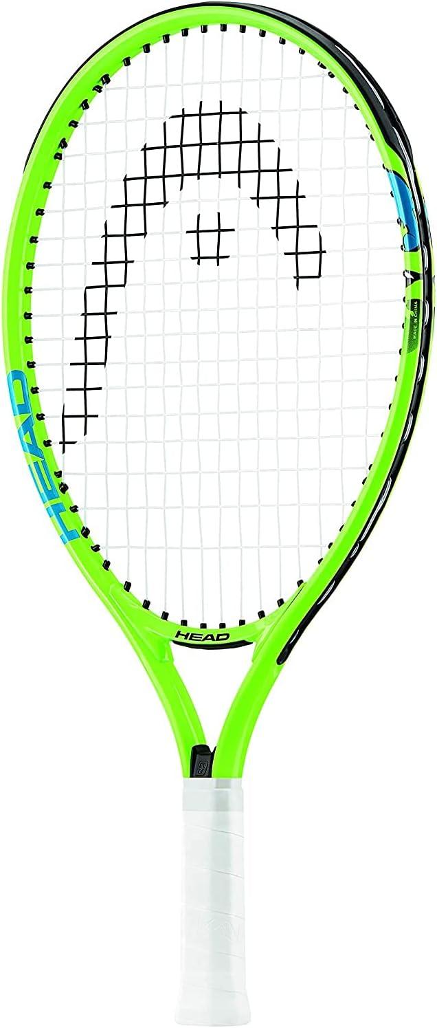 imageHEAD Speed 19 Junior PreStrung Tennis Racquet Lightweight Youth Tennis Racket for Kids amp Beginners Durable Aluminum Frame Age 24 19 inch Green