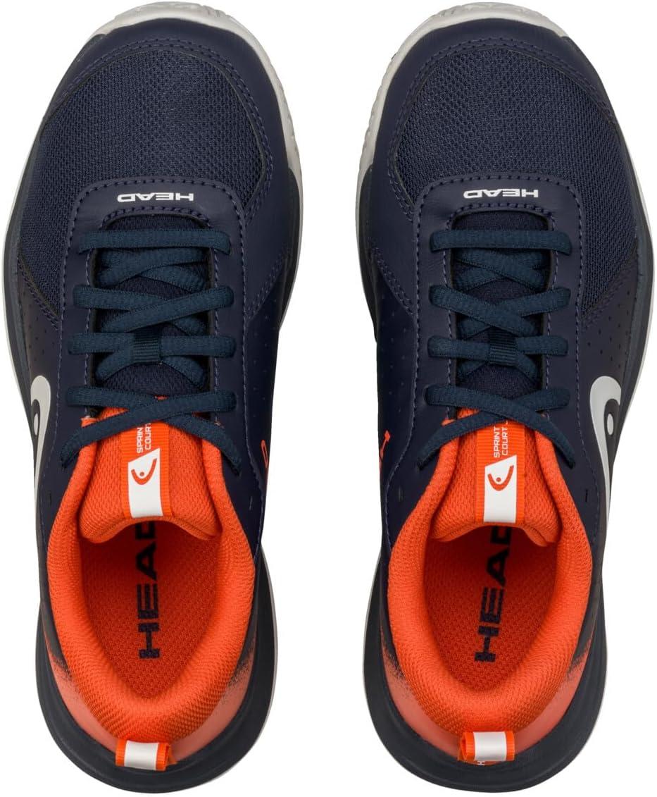 imageHEAD Sprint Court 40 Junior Tennis Shoe Lightweight Breathable AllCourt Kids Sneakers for Tennis Padel amp PickleballDark BlueRed