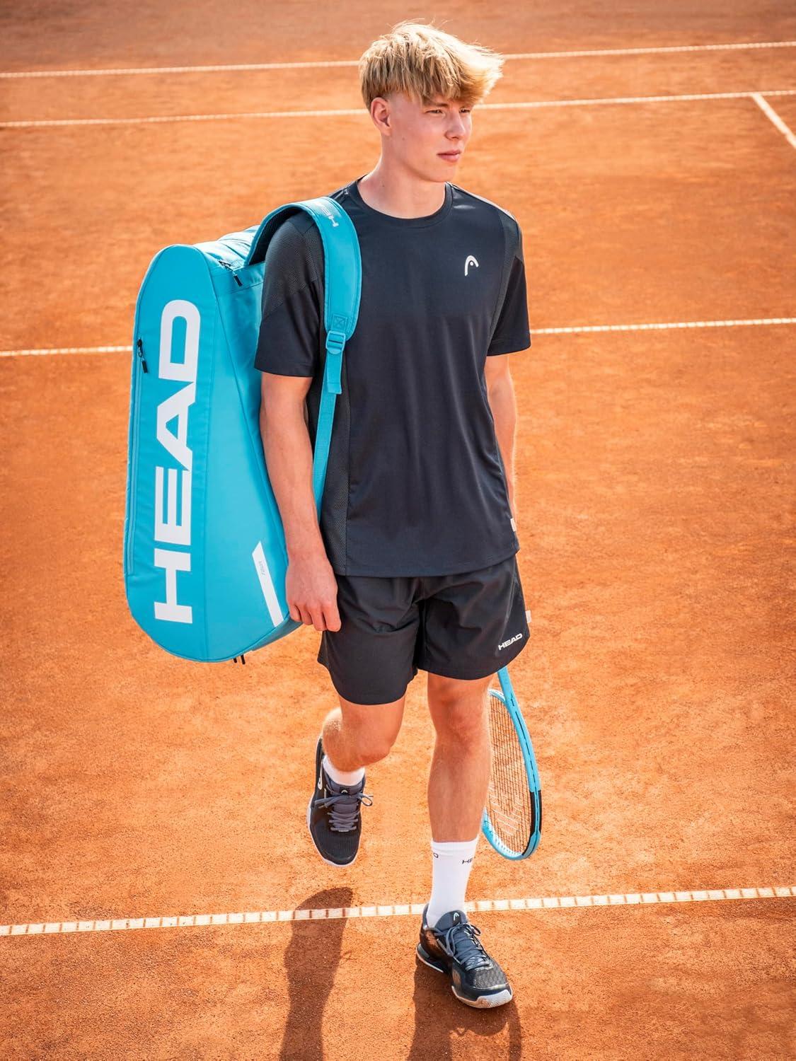 imageHEAD Tour Racquet Bag XL 12R Tennis Bag Holds Up to 12 Racquets CCT Climate Control Technology 3 Main Compartments Shoe Pocket amp Backpack Carry SystemBlue