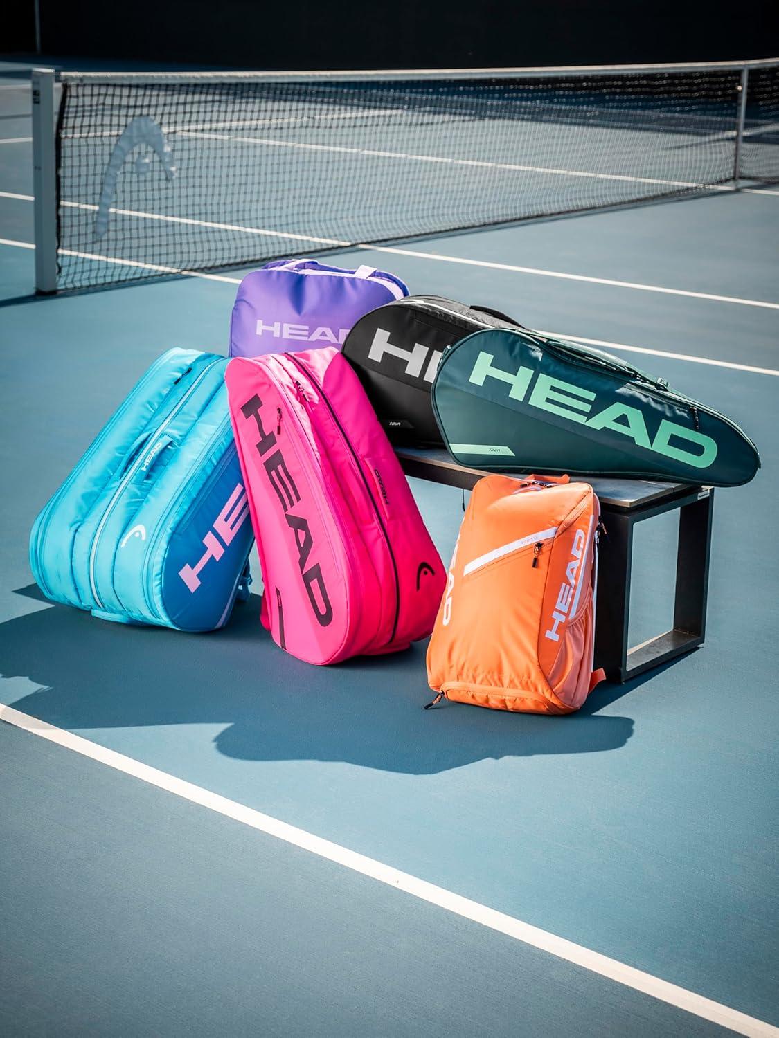 imageHEAD Tour Racquet Bag XL 12R Tennis Bag Holds Up to 12 Racquets CCT Climate Control Technology 3 Main Compartments Shoe Pocket amp Backpack Carry SystemPurple