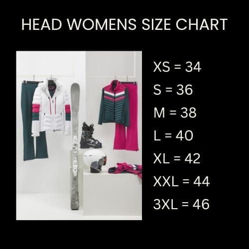 imageHEAD Womens Element Insulated Ski Jacket Waterproof Mechanical Stretch Detachable Hood Snow GaiterRed Black