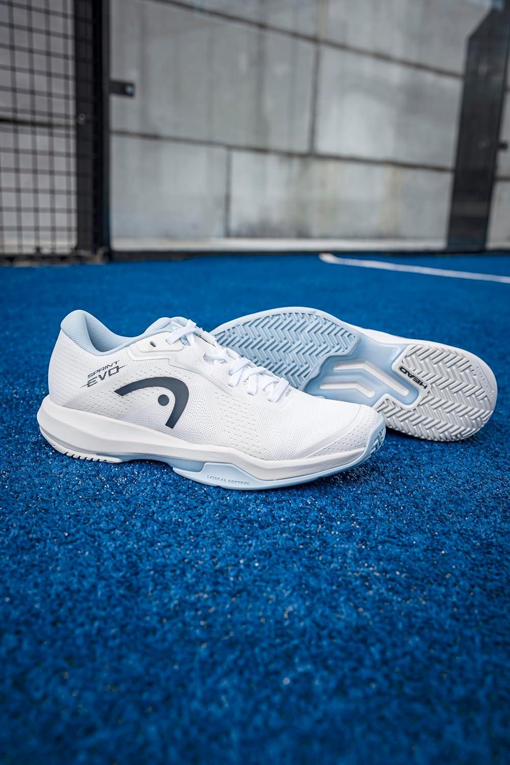 imageHEAD Womens Sprint Evo 40 Tennis Shoe Lightweight Speed Breathable Comfort Durable AllCourt PerformanceWhiteLight Blue