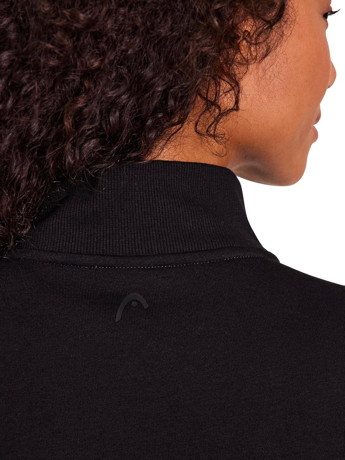imageHEAD Womens Supersoft Fleece Halfzip Relaxed Fit Midweight Fleece MaterialBlack