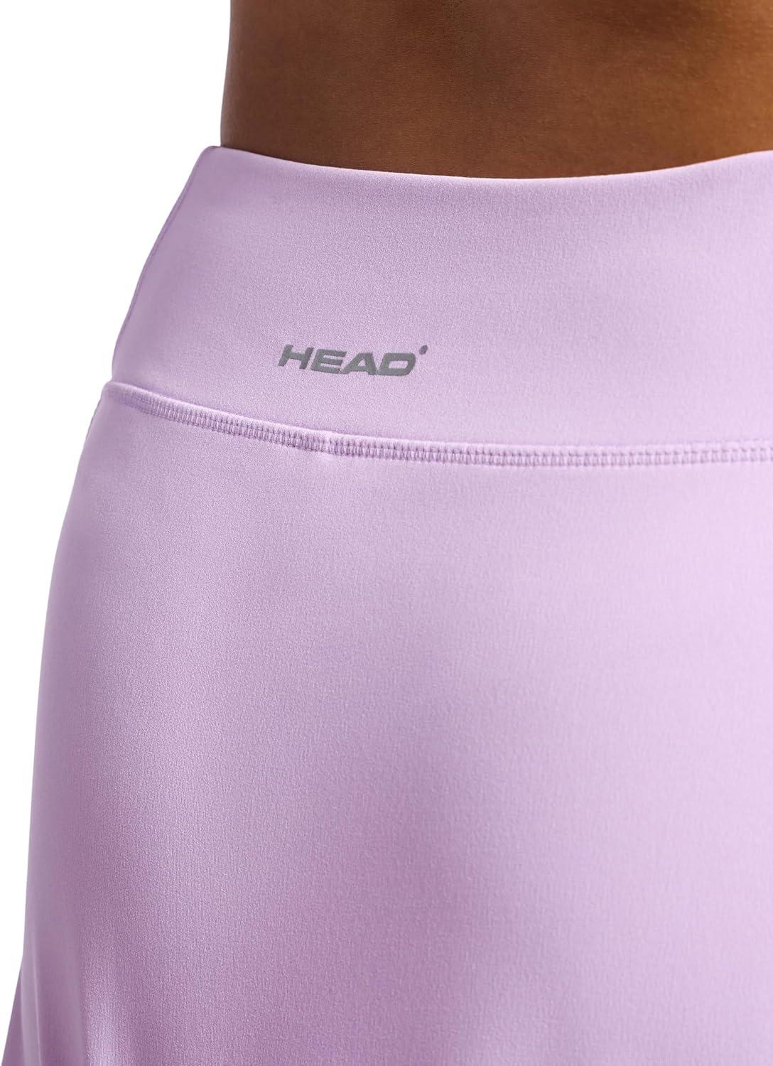 imageHead Womens Crosscourt Mesh Panel Skort Standard Fit 13 Inseam Builtin Compression Shorts with PocketsLavendula