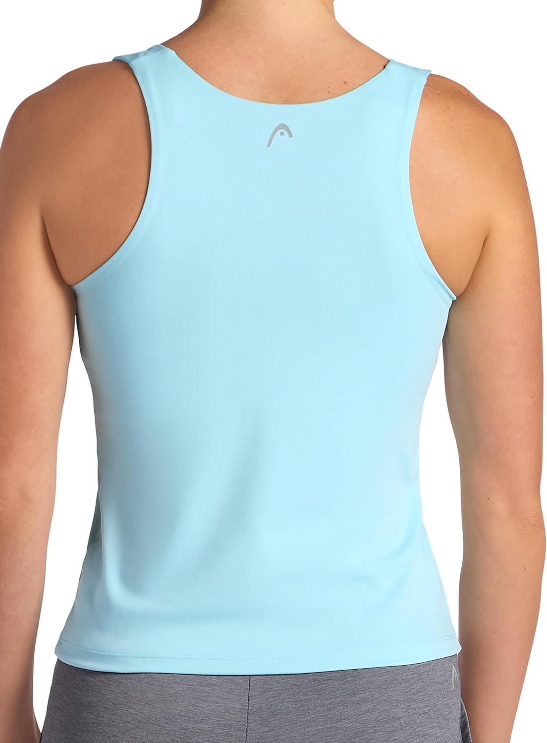 imageHead Womens MediumImpact Everyday Bra Tank Top Slim Fit Stretch Midweight Material MoistureWickingAquatic