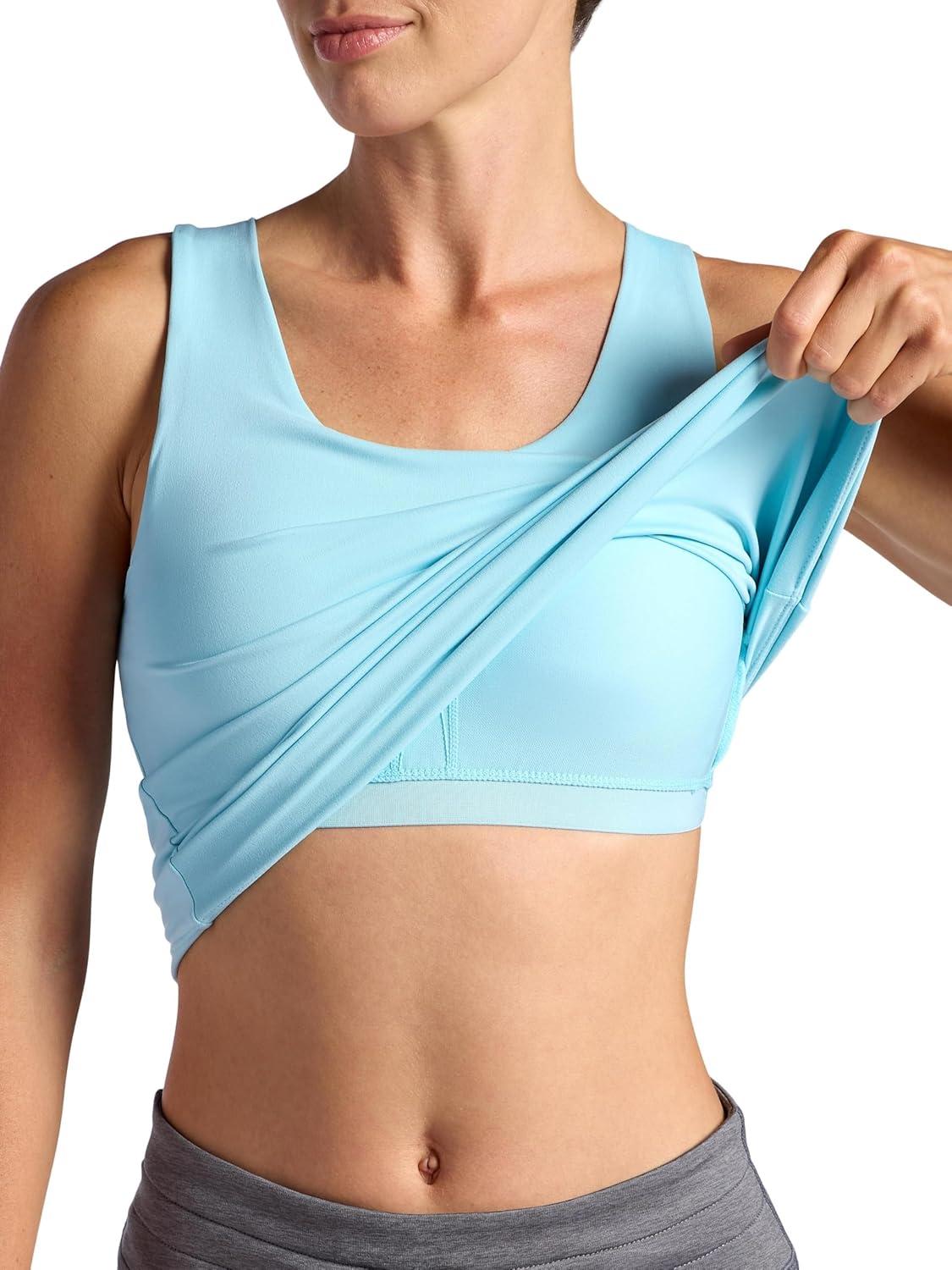 imageHead Womens MediumImpact Everyday Bra Tank Top Slim Fit Stretch Midweight Material MoistureWickingAquatic