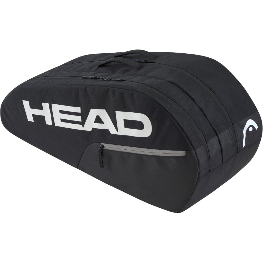 imageHEAD Base Racquet Bag M 6R  Tennis Bag for 6 Racquets with Backpack Straps Durable Reinforced Construction Accessory Pocket  Ideal for Intermediate and Beginner Players