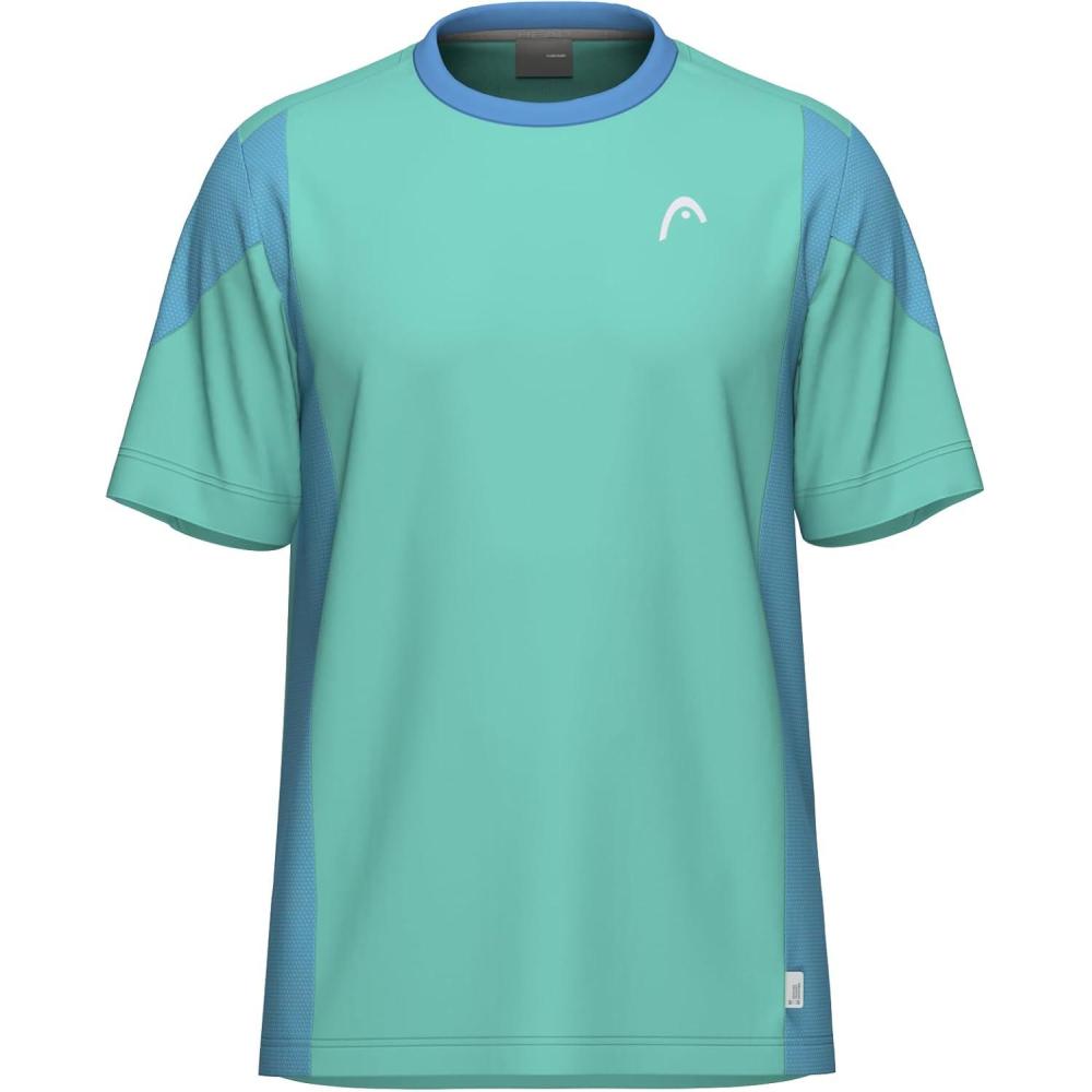 imageHEAD Boys Slice Performance TShirt Lightweight Moisture Wicking Athletic TeeTurquoiseAirforce Blue