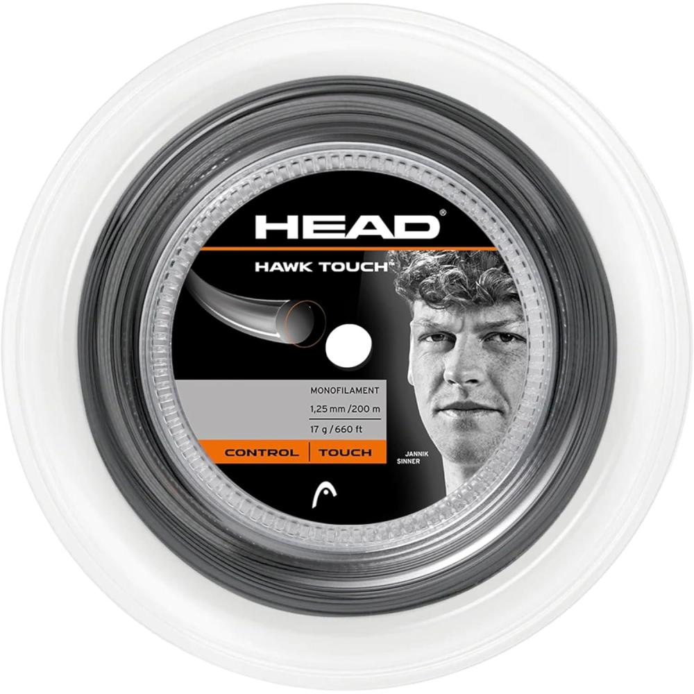 imageHEAD Hawk Touch Tennis Racket String 660 Feet Reel Monofilament Racquet StringAnthracite