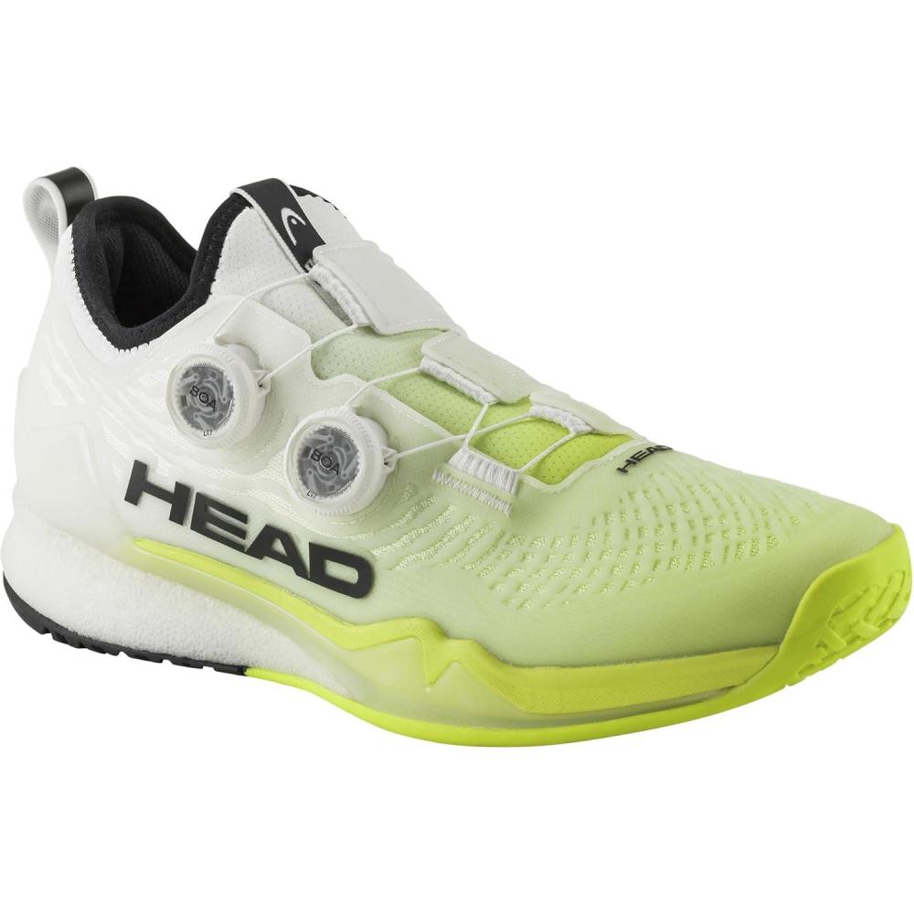 imageHEAD Mens Endure Pro BOA Tennis Shoe Lightweight Precision Fit Shock Absorbing DurableWhiteYellow
