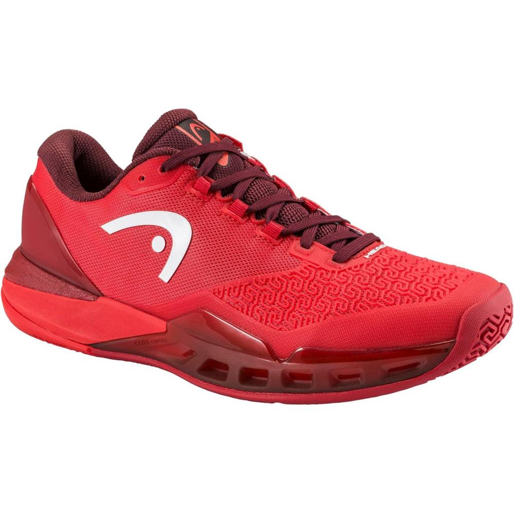 imageHEAD Mens Revolt Pro 50 Tennis Shoe Lightweight Breathable AllCourt Stability PerformanceRedDark Red