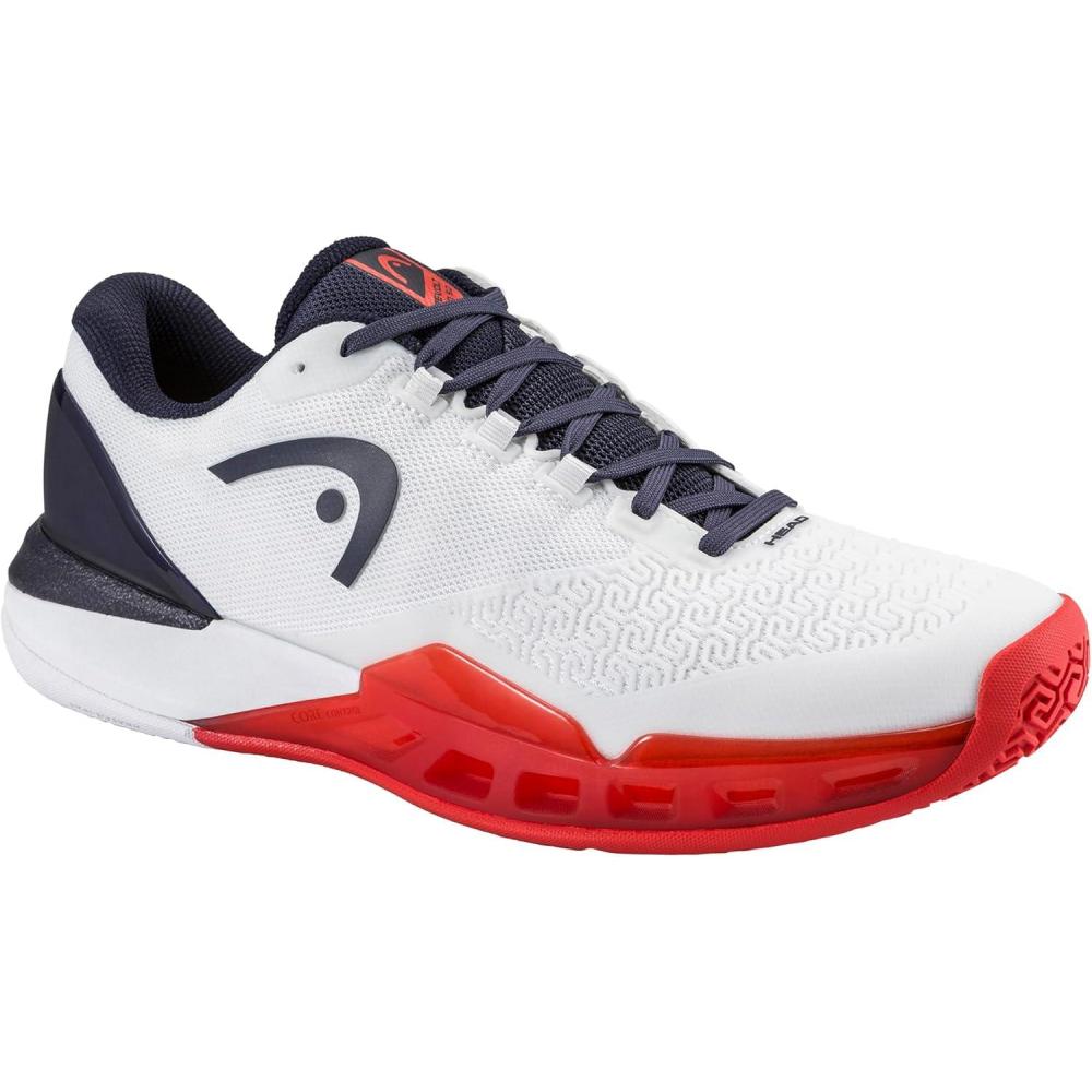 imageHEAD Mens Revolt Pro 50 Tennis Shoe  Lightweight Breathable AllCourt Stability PerformanceWhiteNavy