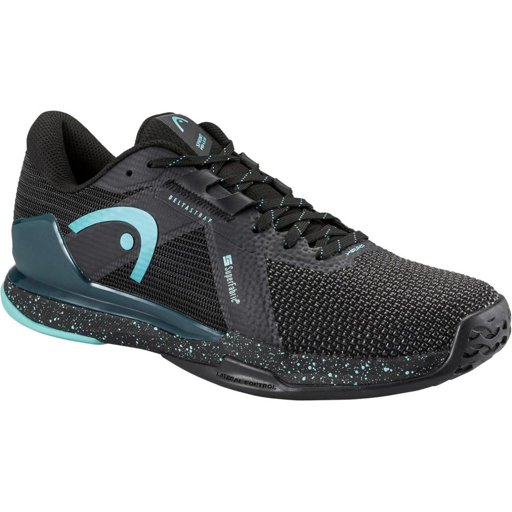 imageHEAD Mens Sprint Pro 40 SF Tennis ShoeBlackTeal