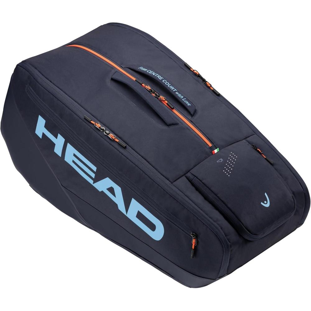 imageHEAD Pro Racquet Bag Tournament Tennis Bag with CCT Climate Control Shoe Compartment and Accessory Pockets Available in L amp XL SizesNavy