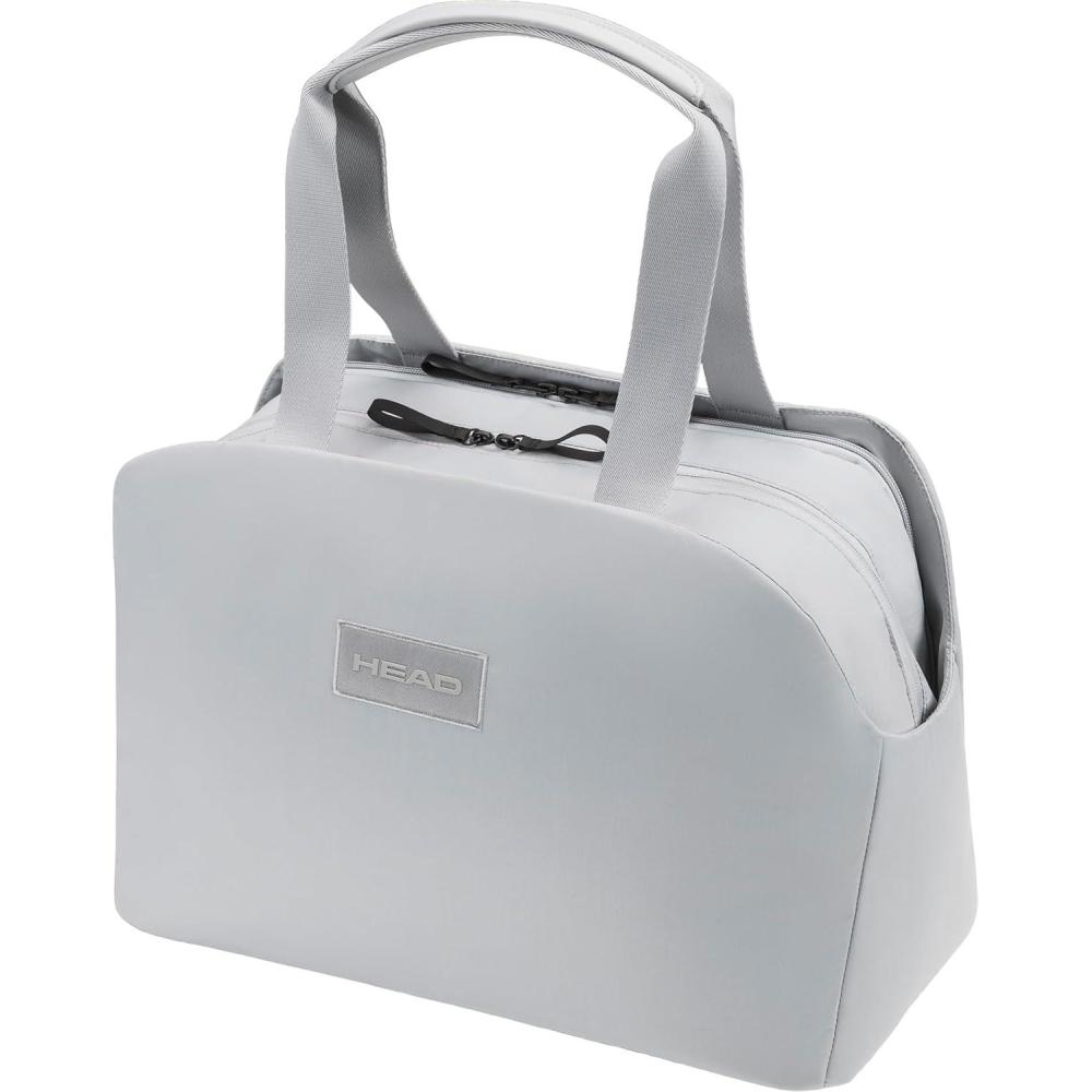 imageHEAD Pro X Tote Bag Tennis Racquet Tote with Laptop Compartment MultiPurpose Sports amp Travel Tote Space for 2 Racquets Water Bottle HoldersLight Grey