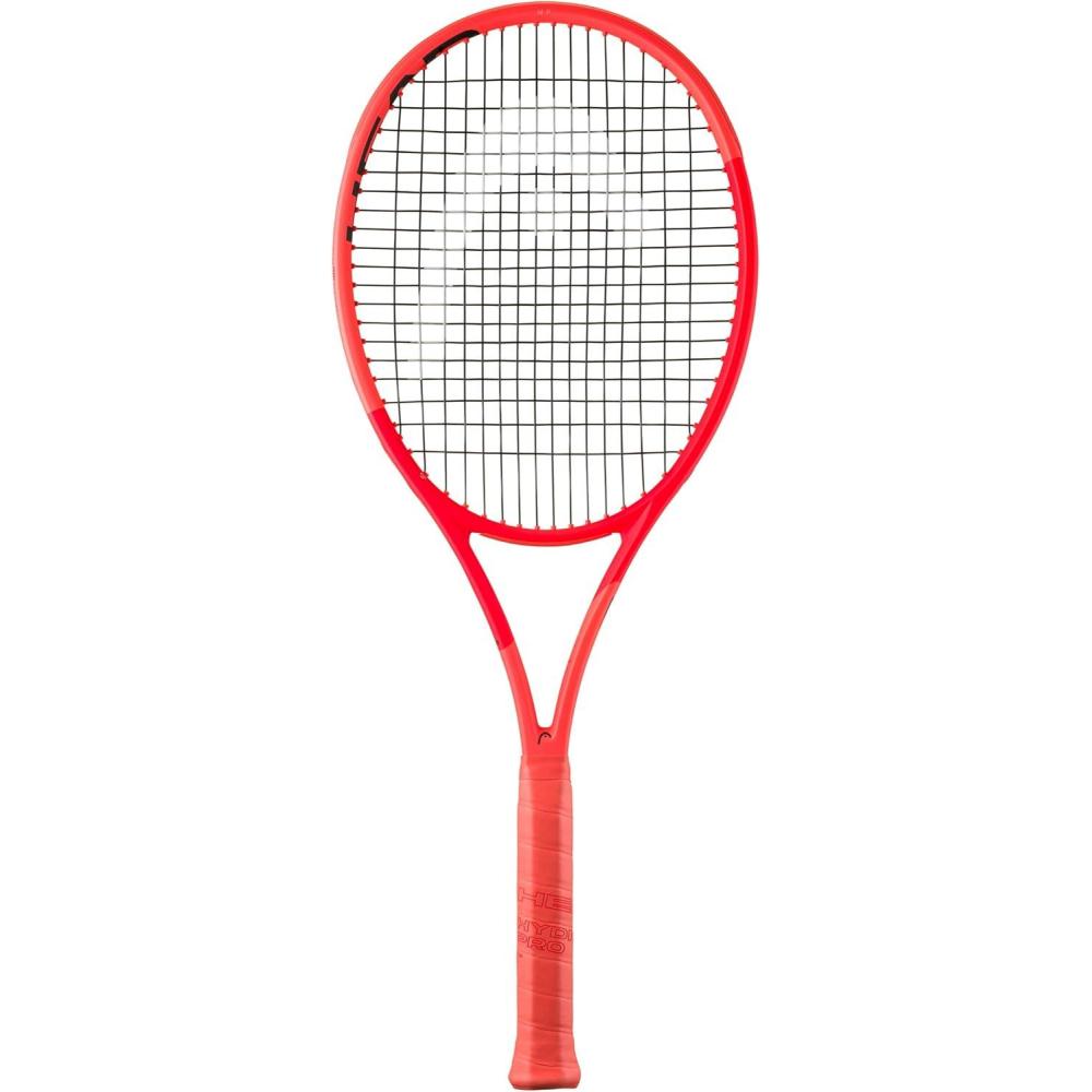 imageHEAD Radical MP Tennis Racquet Strung Mid Tension with Velocity 16 Gauge 4 14