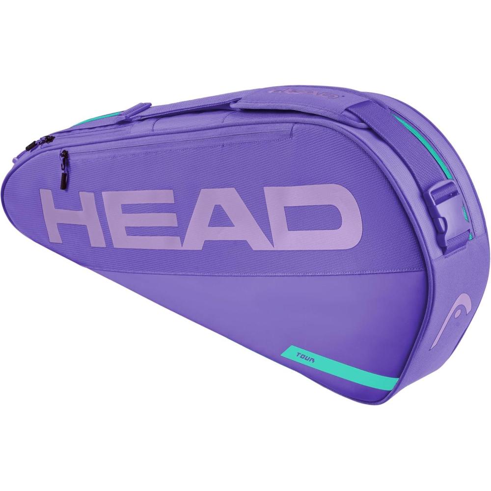 imageHEAD Tour Racquet Bag S 3R Tennis Bag Holds 3 Racquets Reflective Fabric Backpack Carry System External Phone Pocket amp Accessory StoragePurple