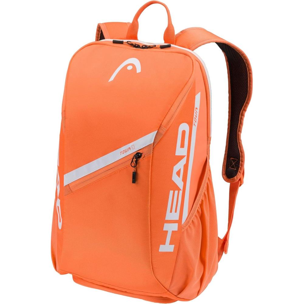 imageHEAD Tour Tennis Backpack 25L Holds 2 Racquets Shoe Compartment Phone Pocket Water Bottle amp Ball Can PocketsOrange