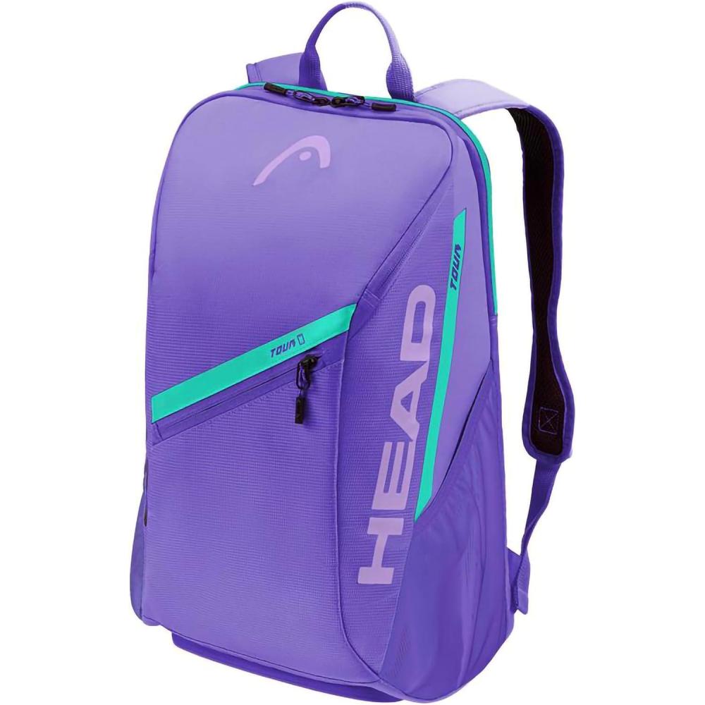 imageHEAD Tour Tennis Backpack 25L Holds 2 Racquets Shoe Compartment Phone Pocket Water Bottle amp Ball Can PocketsPurple