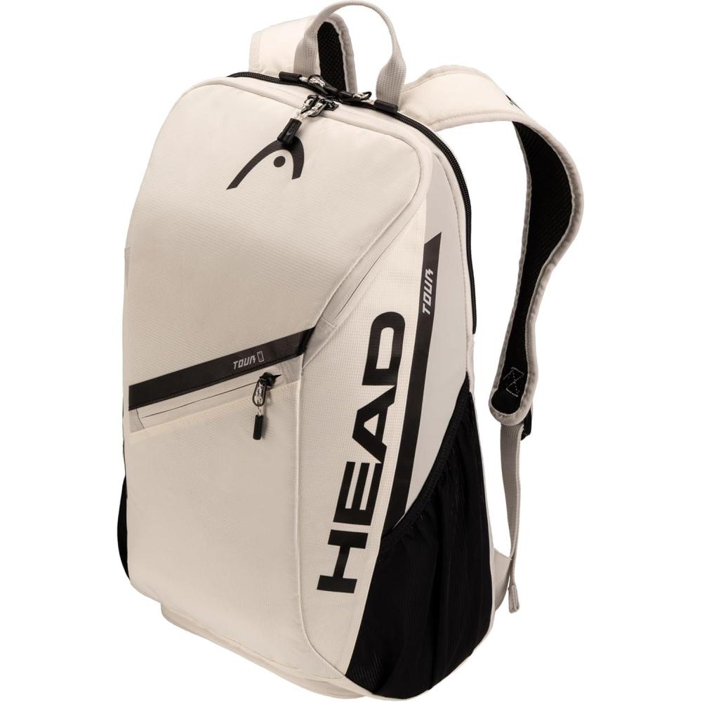 imageHEAD Tour Tennis Backpack 25L Holds 2 Racquets Shoe Compartment Phone Pocket Water Bottle amp Ball Can PocketsWhite
