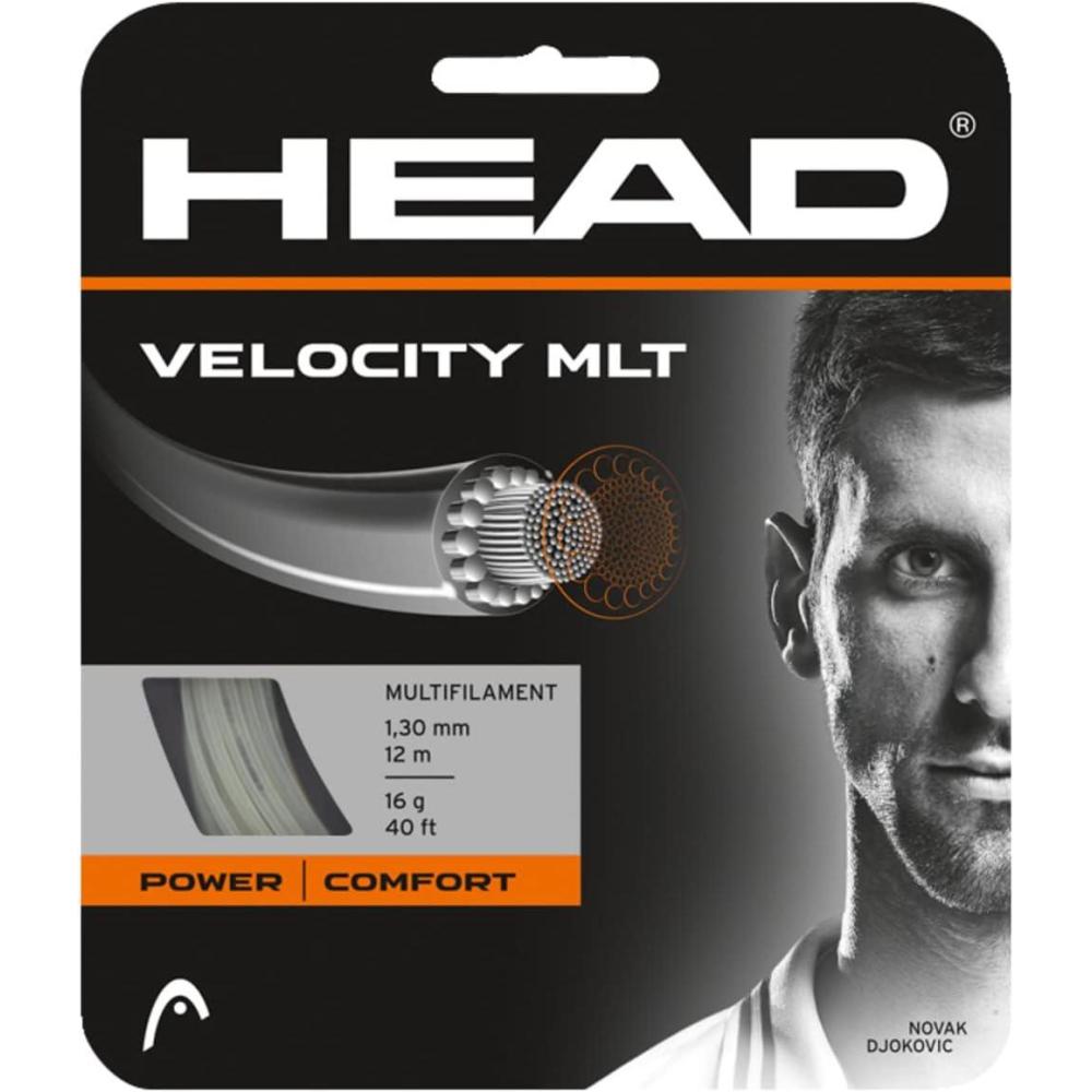 imageHEAD Velocity MLT Tennis Racket String 40 Set Multifilament Racquet StringNatural